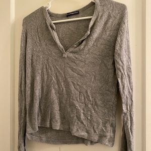Brandy Melville Button Up Henley Top